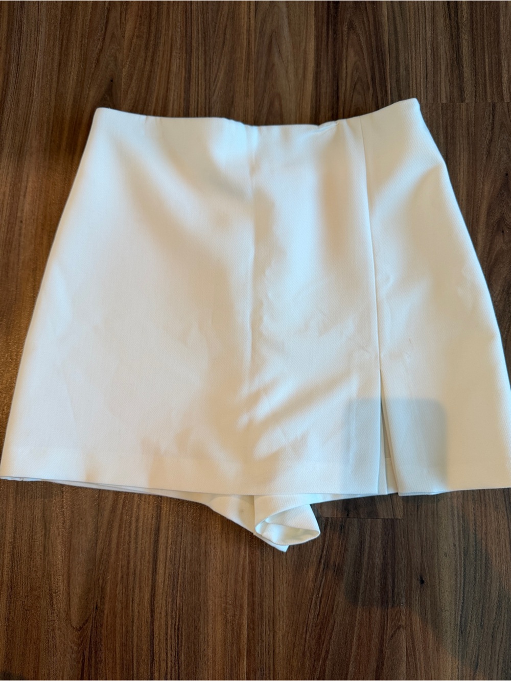 Zara White Girls Skort - Clean A-Line Look